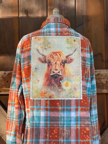 Love in the Highlands Art Flannel